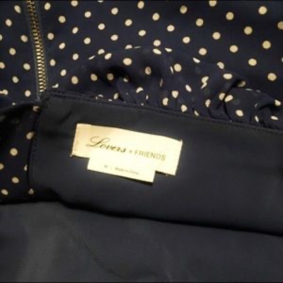 REVOLVE Lovers + Friends Reid Top in Navy Polka Dot Size M - Picture 3 of 4